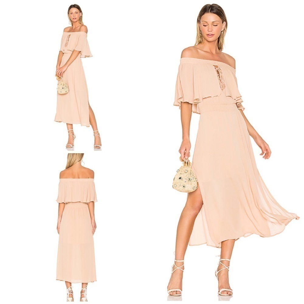 NWT Somedays Lovin Touch the Sun Clay Midi Dress S​​​​​​​